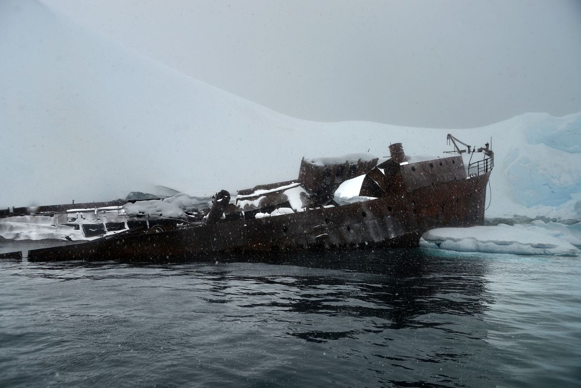 02B The Whaling Ship Gouvernoren Caught Fire In Early 1915 And Was Abandoned In Foyn Harbour On Quark Expeditions Antarctica Cruise